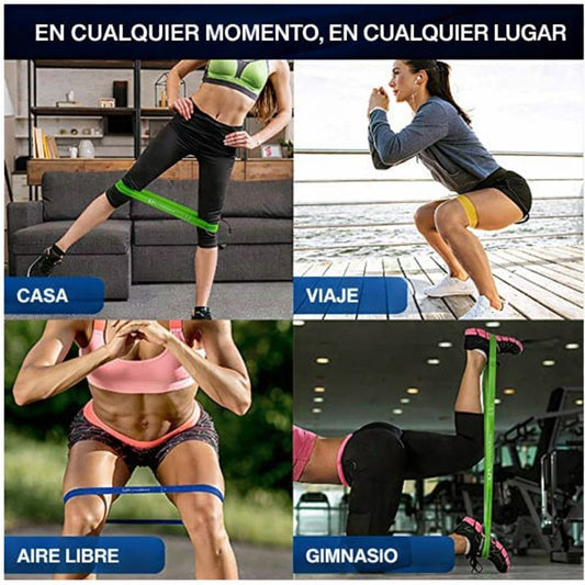 BANDAS ELÁSTICAS DE RESISTENCIA (SET 5 INTENSIDADES)